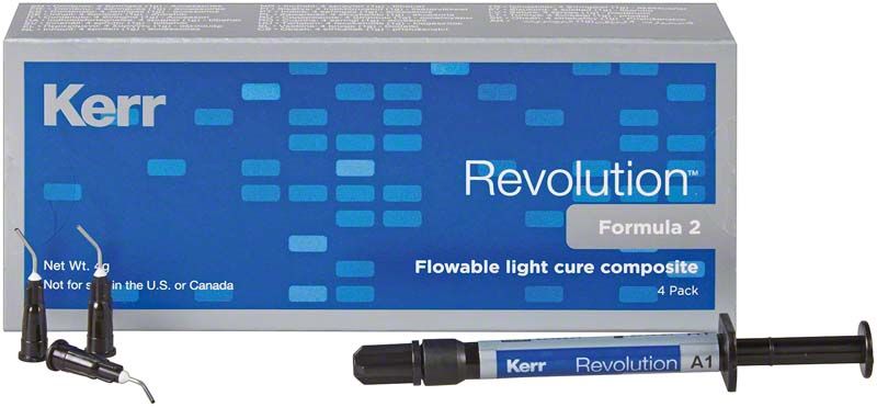 Revolution™ Formula 2 A1 Hybrid-Komposit in Spritze vor Produktverpackung