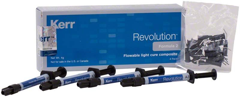 Revolution™ Formula 2 A3 Hybrid-Komposit in Spritzenform mit Verpackung und Zubehör.