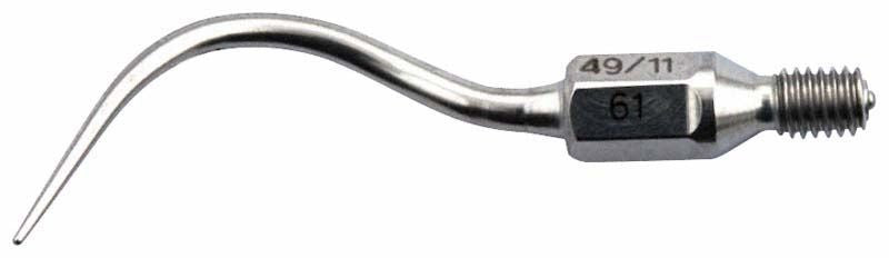 SONICflex paro Spitze Form 61 mit gebogener, abgerundeter Spitze für Parodontologie.