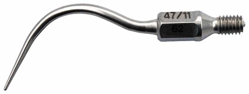 Abgewinkelte SONICflex paro Spitze Form 62 für Parodontalbehandlung.