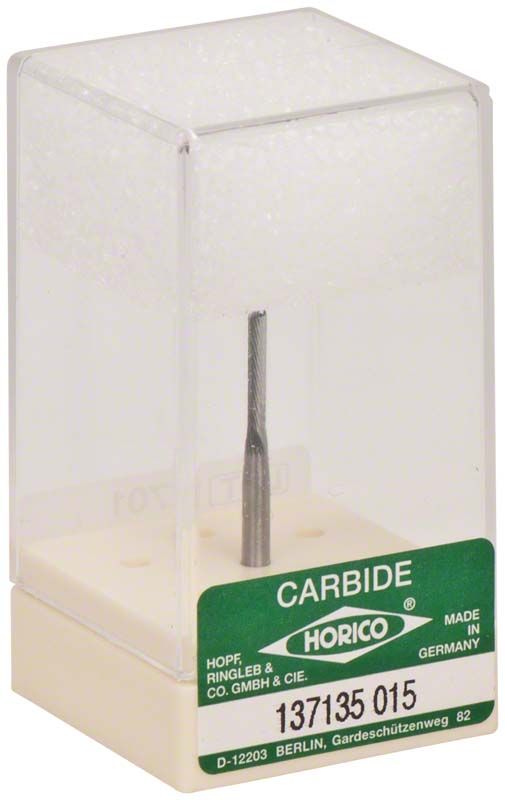 Hartmetallfräser 137 135 015 in transparenter Verpackung.
