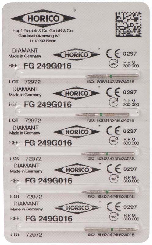Verpackungsetikett für Diamant FG 249G 016 mit CE-Kennzeichnung.