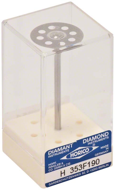 Diamantscheibe SUPERDIAFLEX® H 353F 190 in transparenter Verpackung.