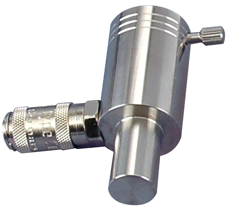 Airsonic® Adapter K für RotoQuick Kupplungssysteme in Metalloptik.