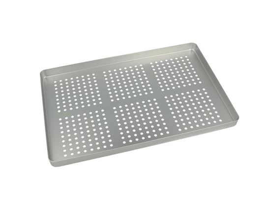 Image of Alu Normtray Boden silber gelocht