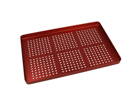 Image of Alu Normtray Boden rot gelocht