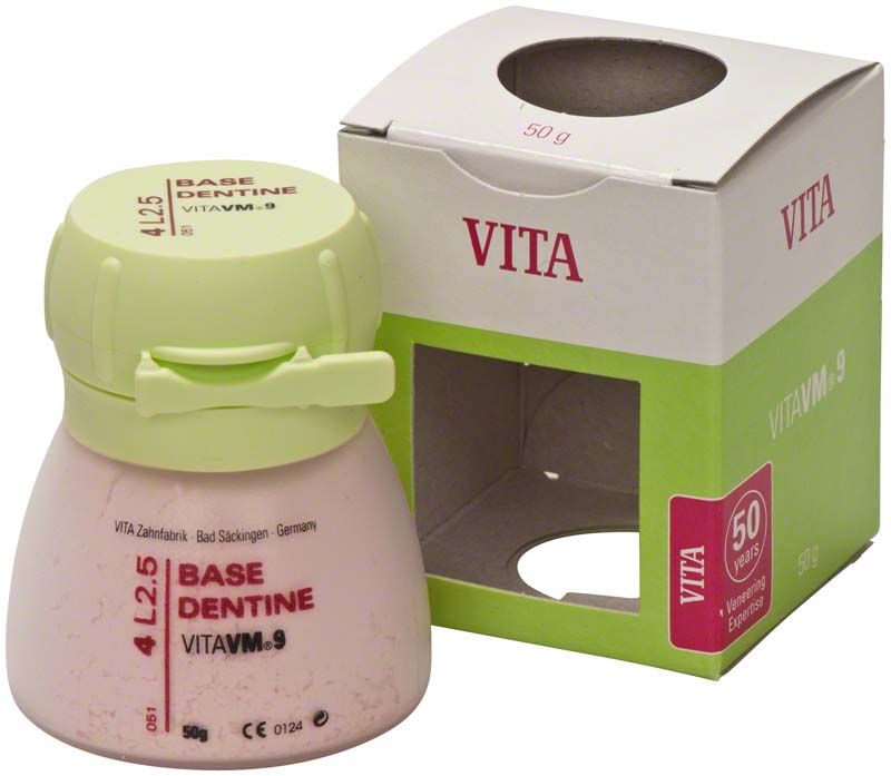 VM9 3D Base Dentin 50g 4L2.5 mit Verpackung von VITA