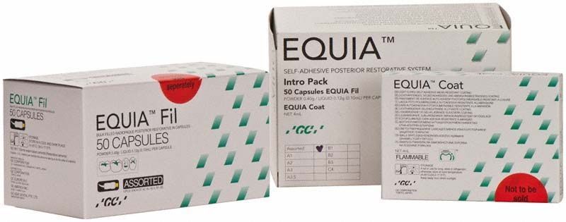 Equia Intro Pack Sortiert mit Verpackung und Produktdetails sichtbar.