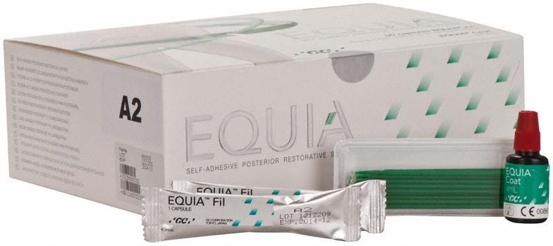 Equia Intro Pack A2 mit selbstadhäsivem Restaurationsmaterial und Zubehör.