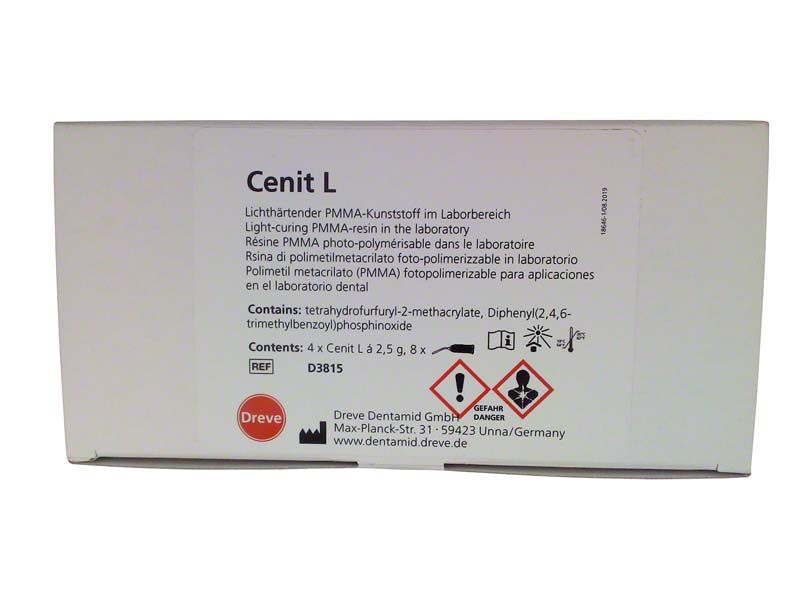 Cenit L Verpackung mit Produktinformationen und Dreve-Logo.