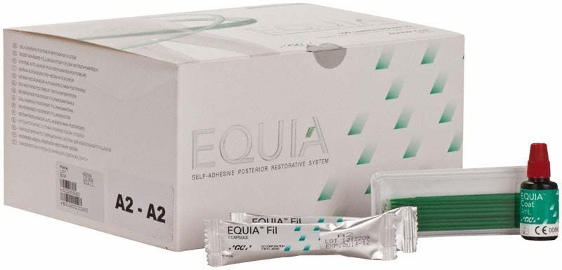 Equia Promo Pack A2 mit Verpackung und Dentalmaterialien