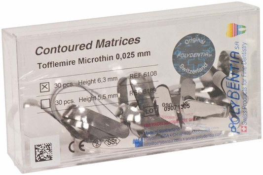 Image of Tofflemire Matrizen 6,3mm 30 Stück 0,025mm