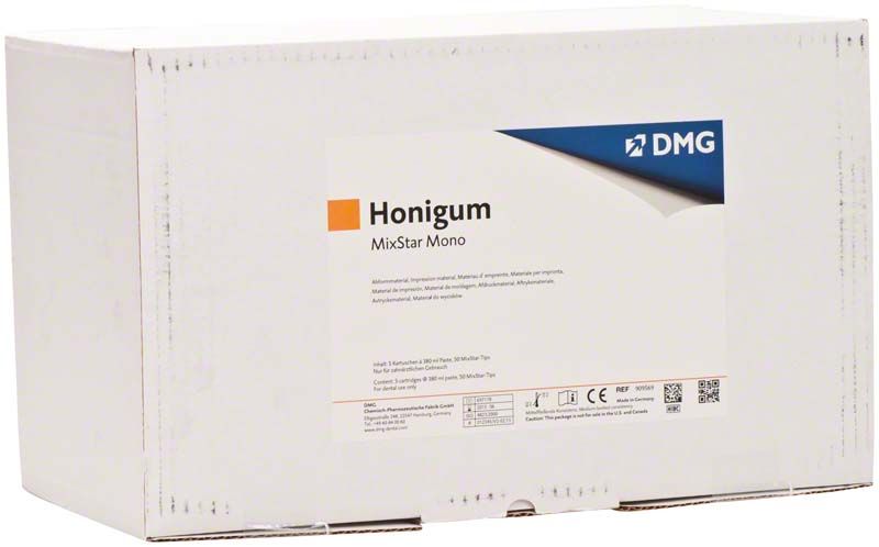 Honigum-Mono MixStar Verpackung mit DMG-Logo und Produktinformationen.
