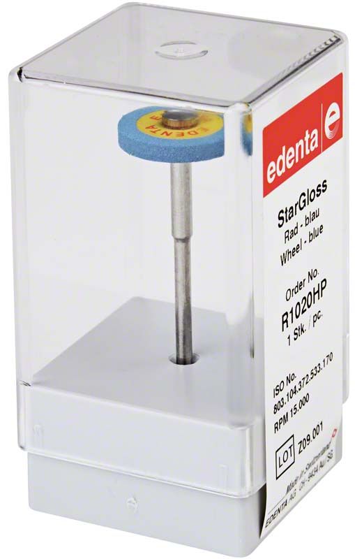 StarGloss blau Keramikpolierer in transparenter Verpackung.