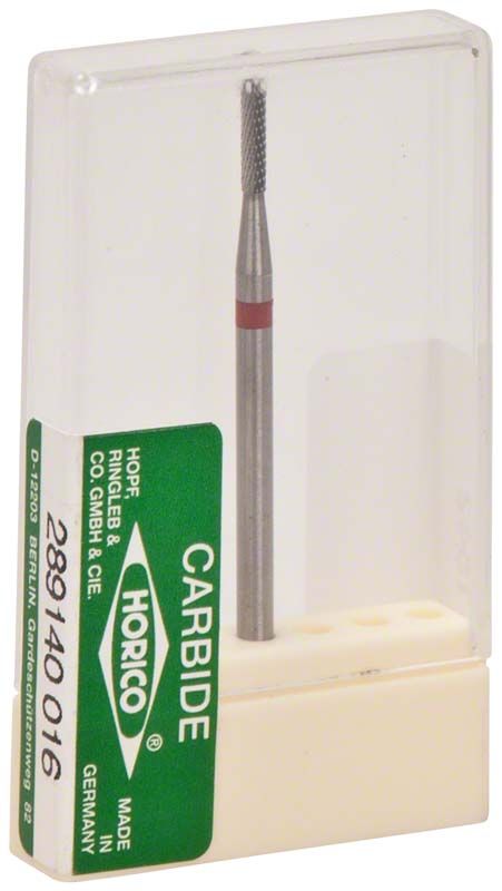 Hartmetallfräser 289 140 016 in transparenter Verpackung mit grünem Etikett.
