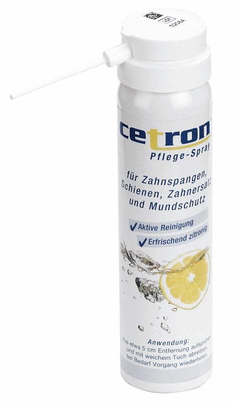 CETRON® Pflegespray 75ml für Prothesen- und Zahnspangenreinigung mit Zitronenduft.