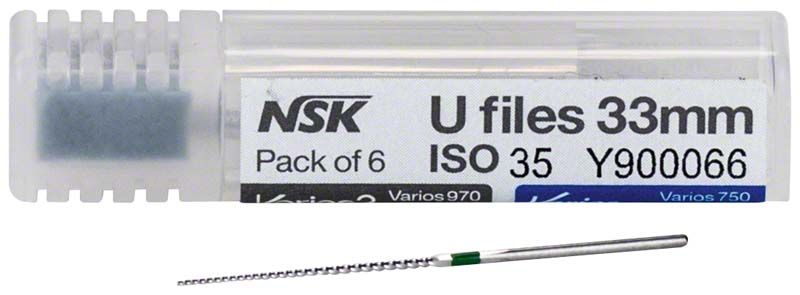 Varios Endofeilen 33mm ISO 35 in Kunststoffverpackung mit 6 Stück.