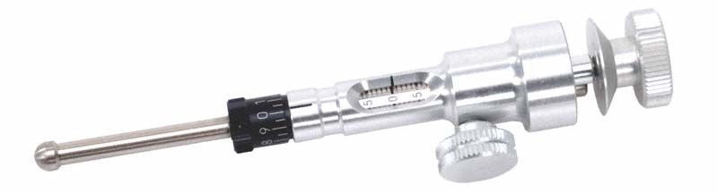 Mikroverstellbarer Inzisalstift IIIPM in silberner Metallausführung.