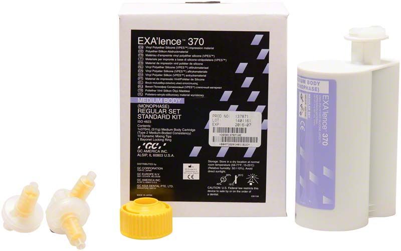 Exalence 370 Monophase Regular Set mit 370 ml Patrone und Zubehör.