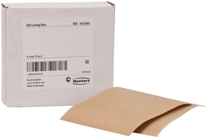 Hochwertiges GEO Casting-Wachs 0,5mm in beige, mit Verpackung.