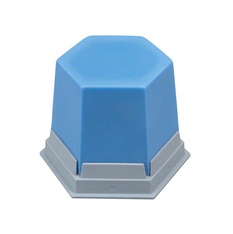 GEO Fräswachs von Renfert in blauer sechseckiger Form.