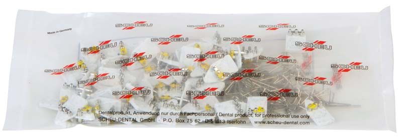 Verpackung mit 50 VECTOR® Standard-Dehnschrauben Typ 190 - Medium für dentalen Einsatz.