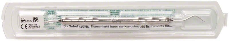 Legeinstrument Fischers Ultrapak® mit ergonomischem Griff und zwei Winkeln in Verpackung.