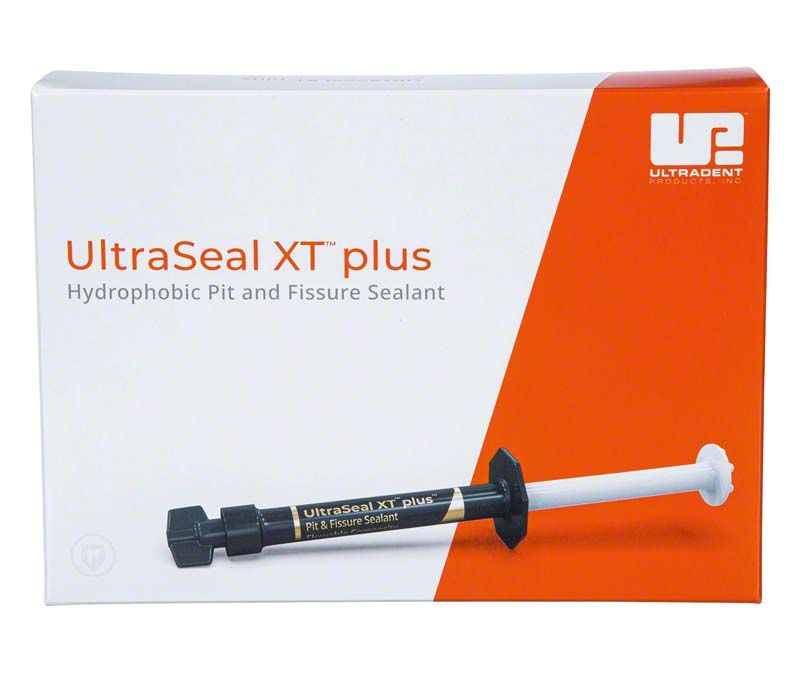 Ultradent UltraSeal XT® Plus™ Opaque White Econo-Refill-Verpackung mit Applikationsspritze.