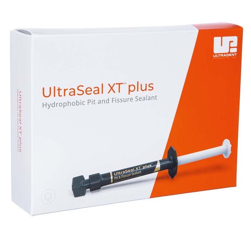 UltraSeal XT® Plus™ Opaque White Econo-Refill mit Applikatorspritze und Verpackungsdesign.