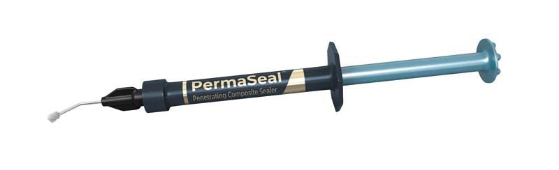 PermaSeal™ Spritze mit Applikationsspitze zur dentalen Füllungsversiegelung.