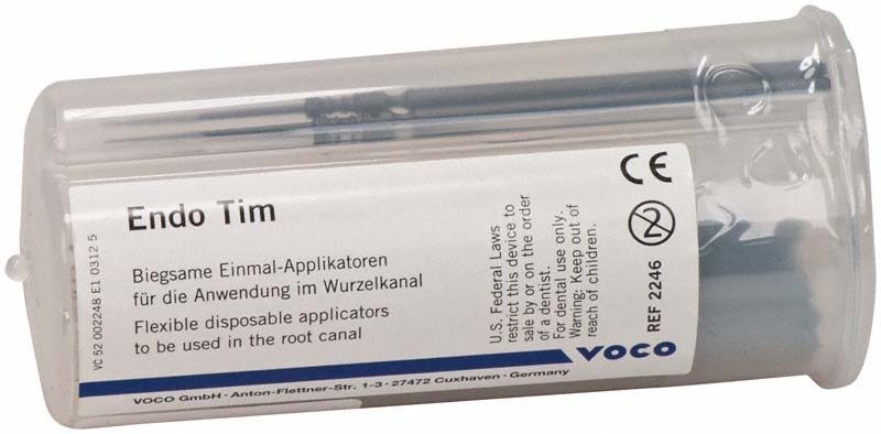 Endo Tim Applikationspinsel von Voco in transparenter Verpackung.