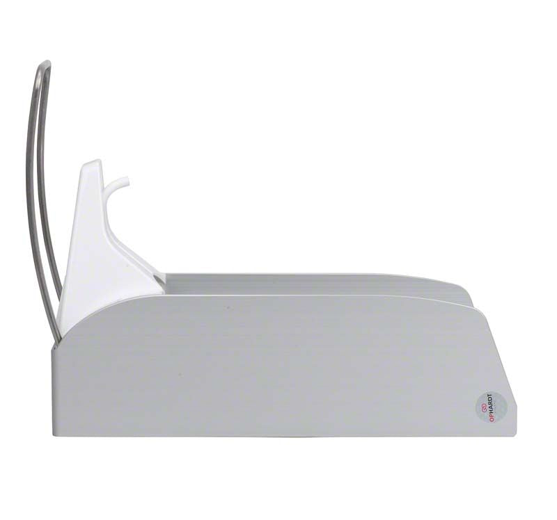 Präparatespender 1000 ml KHL Langarm seitliche Ansicht mit Hebelmechanismus.