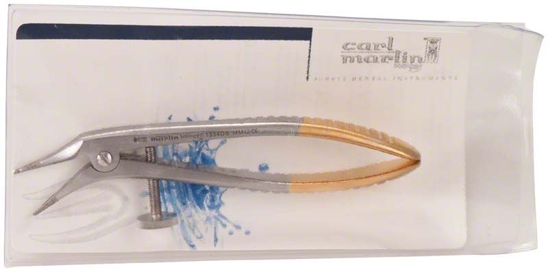 Teleskopkronenzange 1334DS in Verpackung mit ergonomischen Griffen.