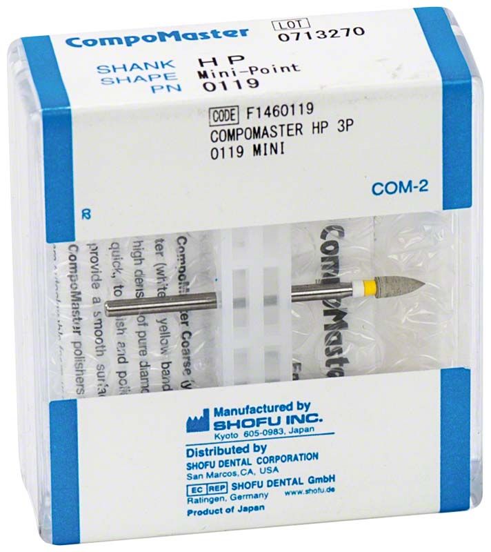 CompoMaster Schaft H Minispitze in transparenter Verpackung.