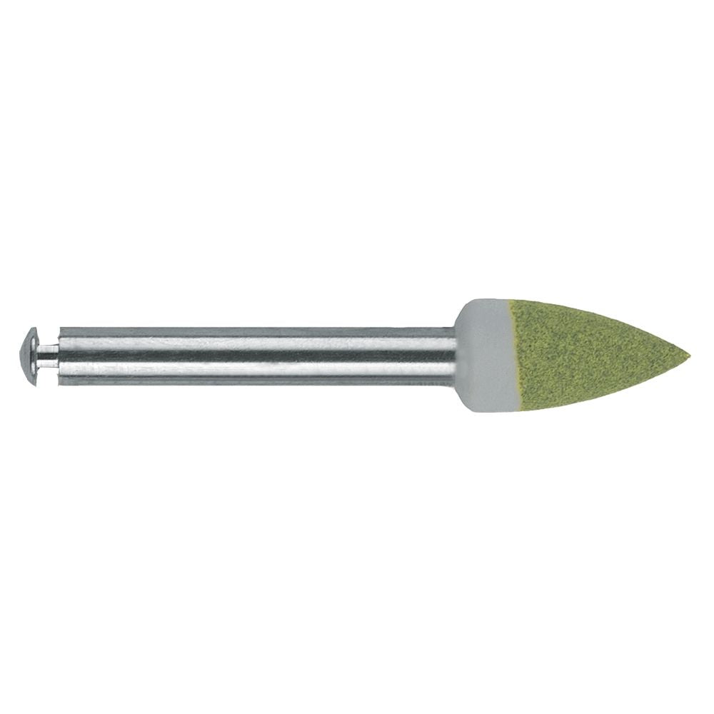 Identoflex™ Diamant-Keramik-Polierer Flamme mit Farb-Codierung und Diamantkorn.