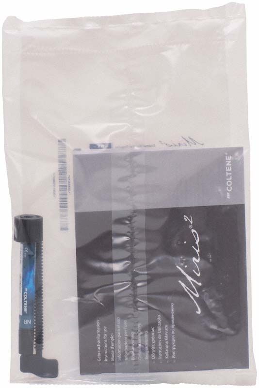 Verpackung der Miris 2 Spritze Schmelzmasse neutral regular (NR) von Coltene.