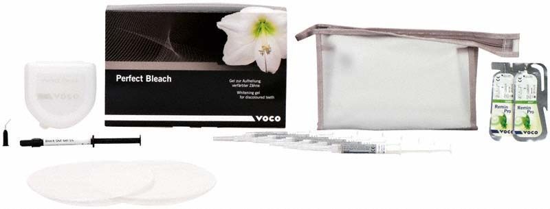 Set "Perfect Bleach 10%" mit Bleaching-Gel, Spritzen und Zubehör.