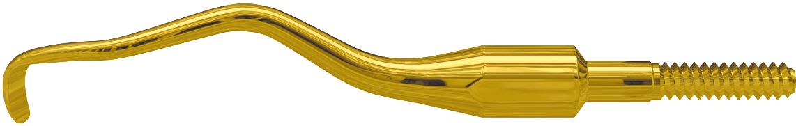 Goldene Dental-Kürettenspitze American Eagle XP Gracey Quik-Tip Posterior mesial.