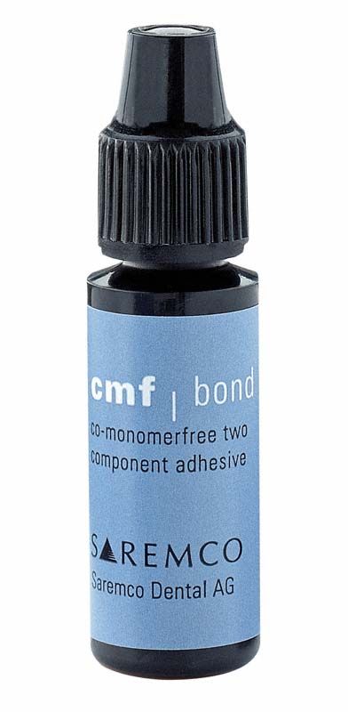 CMF Bond Flasche 3ml von Saremco Dental mit blauem Etikett.