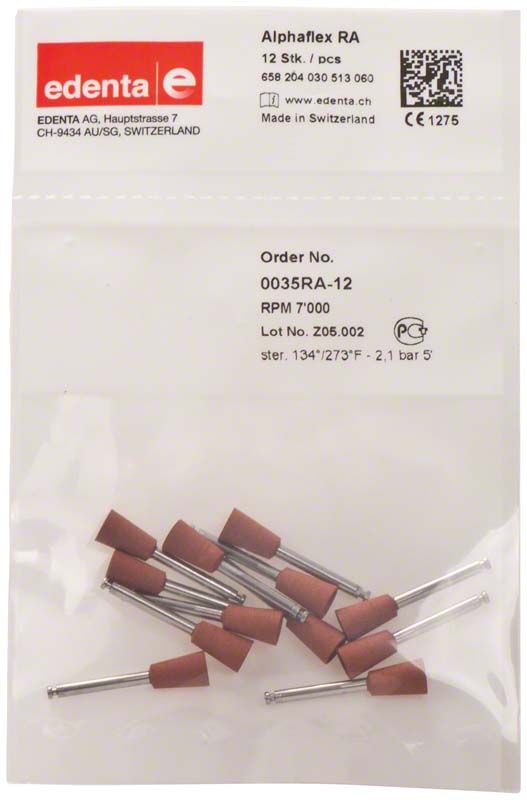 Alphaflex Polierer braun Kelch groß RA in Verpackung.