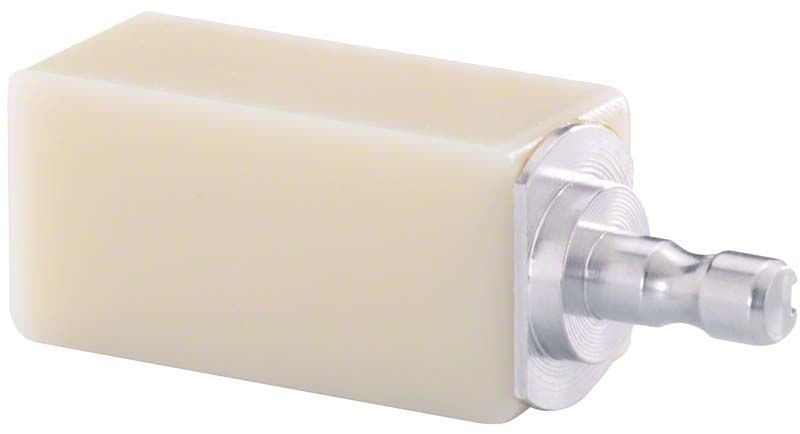 Rechteckiger ArtBloc Temp 2er BL 1 aus Metall und Kunststoff.