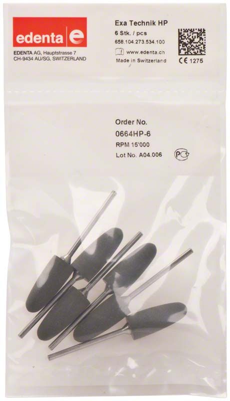 Exa Technique grau 6er Torpedo Polierer in Verpackung.