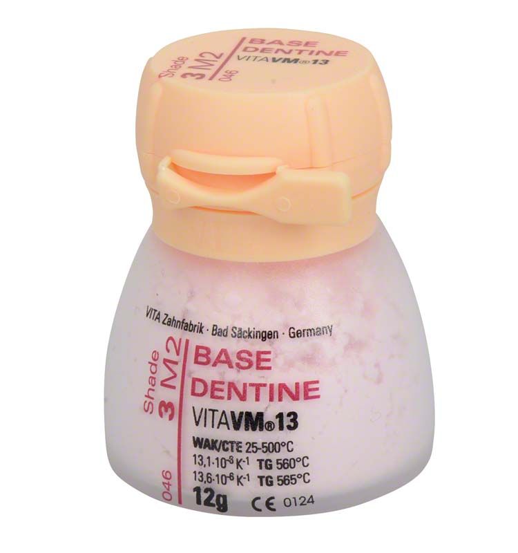 VITA VM 13 Base Dentin 3M2, 12g Dose mit Etikett.