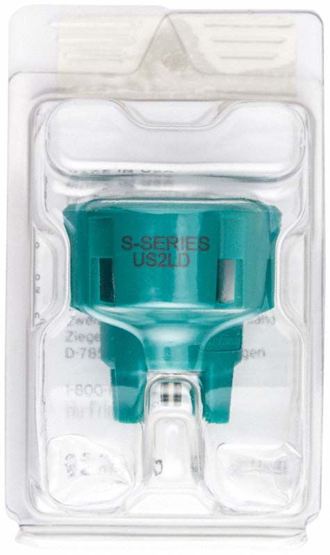 Ultraschall-Spitze diamantbeschichtet, links, in Kunststoffverpackung der S-Series.