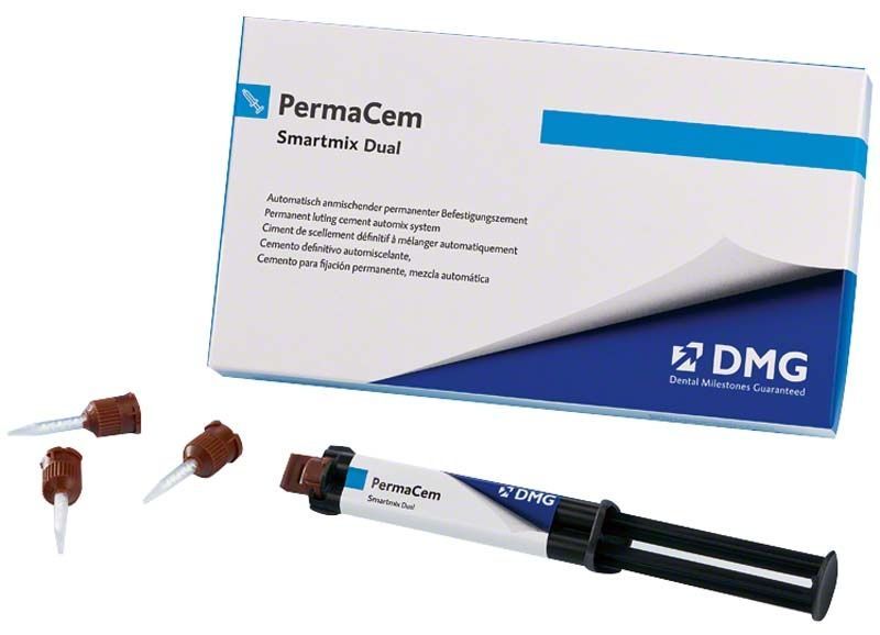 Permacem-Dual Smartmix Spritzen mit Verpackung und Applikationsspitzen