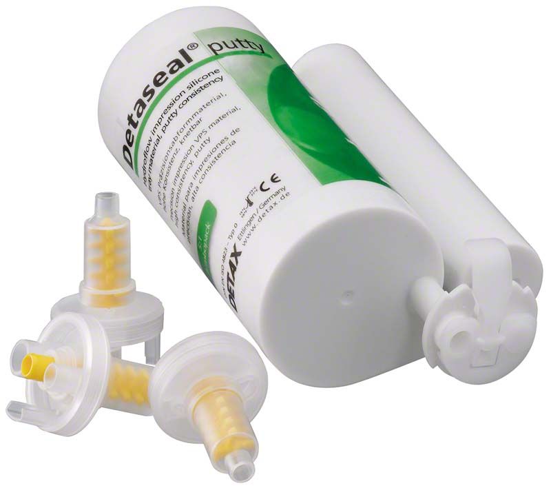 Detaseal hydroflow Putty Kartuschen 2 x 360 ml mit Mischaufsätzen.