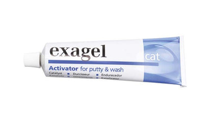 Exagel cat Activatorpaste in blauer Tube mit weißem Verschluss.