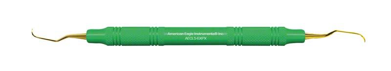 American Eagle XP Universalkürette Langer 5-6 mit grünem Handgriff.