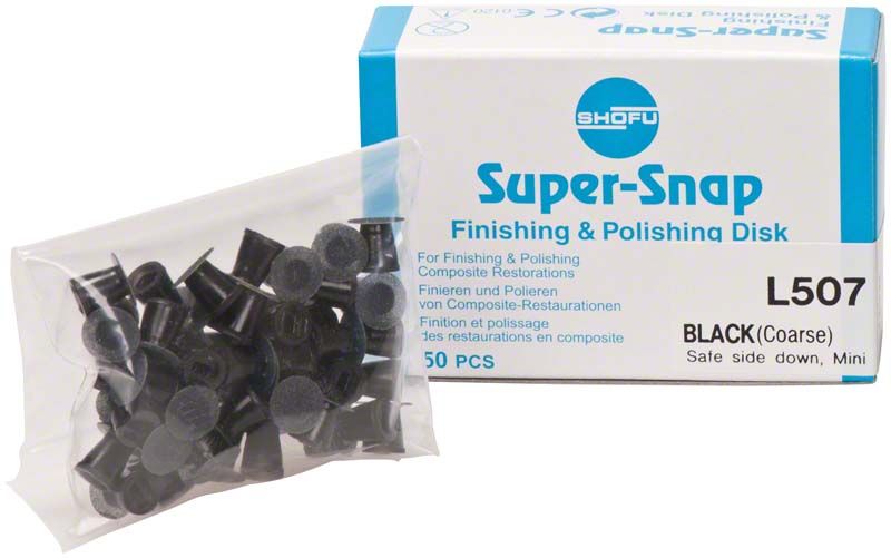 Super-Snap Polierscheiben von Shofu Dental, grob, 50 Stück Verpackung.