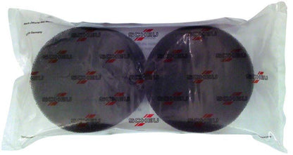 Schaumstoffscheiben Ø 103mm in transparenter Verpackung mit rotem Markenlogo.